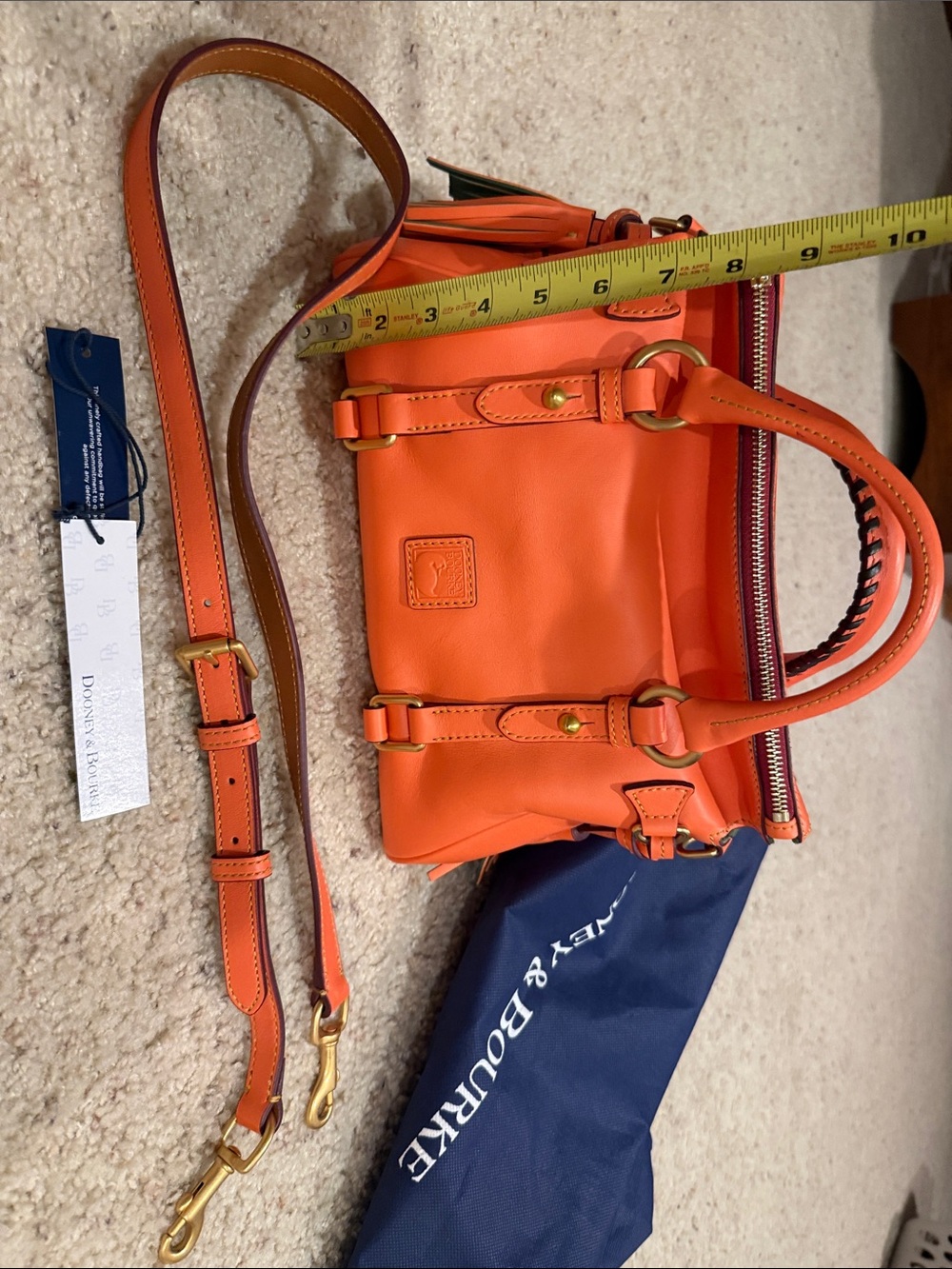 Dooney & Bourke Bright Orange Leather Purse